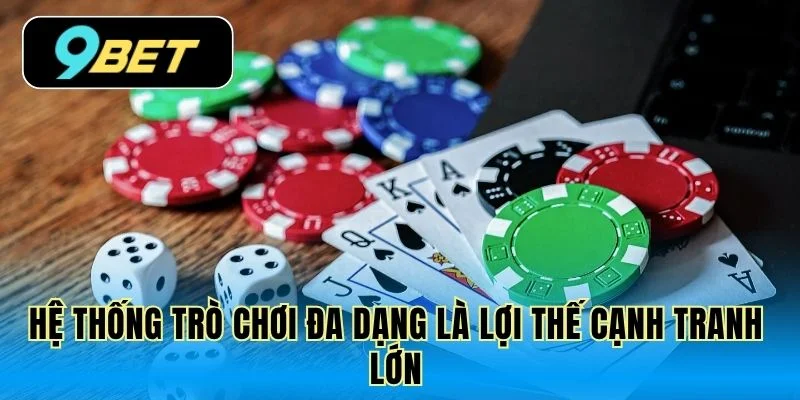 Hệ thống trò chơi đa dạng là lợi thế cạnh tranh lớn